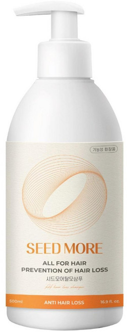 시드모어 탈모 완화 기능성 샴푸 pH 약산성 두피관리, 1개, 500ml