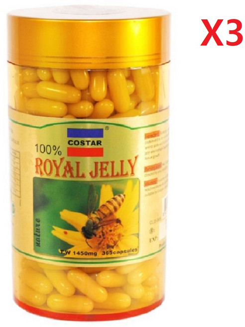 호주 코스타 로얄제리 1450mg 365정-3개, 3개, 529.25g