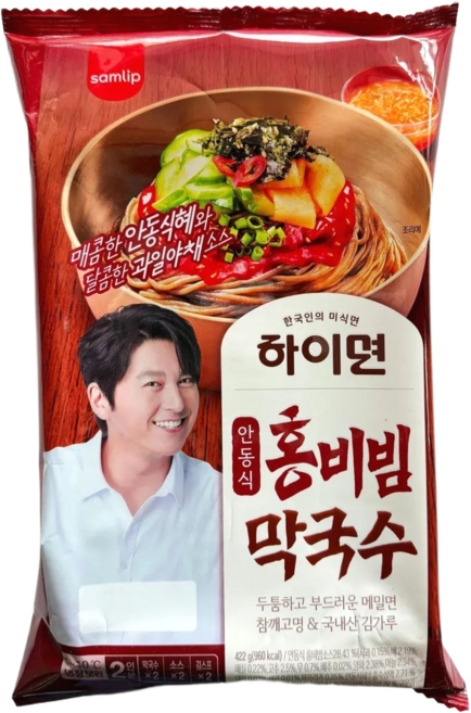 삼립 하이면 홍 비빔막국수 422g x 10개