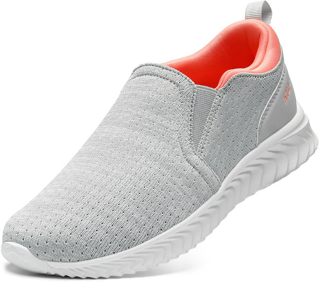 STQ 여성 운동화 슬립온 넓은 발가락 공간 발편한 신발 쿠션좋은 워킹화 쉬운 미끄 스니커즈 편안하고 통기성이 뛰어난 캐주얼 피트니스화