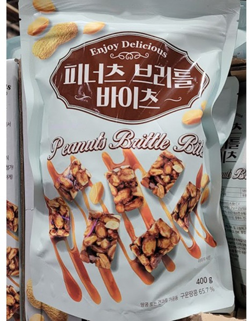 피너츠 브리틀 바이츠 400g (멕시코) 땅콩스낵, 1개