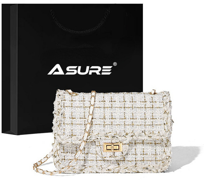 에쥬아 여성 체인크로스백 핸드백 스퀘어 숄더백