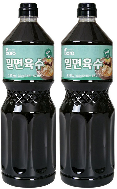 바로 10배희석 밀면육수 부산밀면 냉면 육수 소스 장국, 2개, 2.35kg