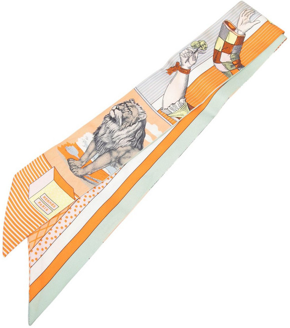 에르메스 중고 2000-2020 그랜드 시어터 누보 실크 트윌리 스카프