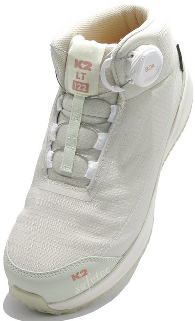 K2 라이트베이지 안전화 220~255mm 여성용 6인치 다이얼 가벼운 경량 내마모성 빠른건조 발이편한 피로감 최소 작업화 미끄럼방지 1등급 KCS인증
