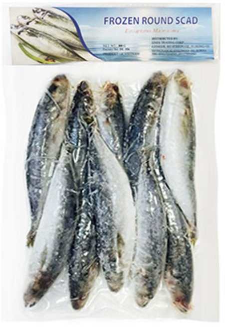 Galunggong Frozen Round Scad 갈룽공 냉동전갱이(가라지), 1개, 800g