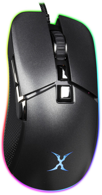 【Foxxray】FXR-SM-Q78 迅隱獵狐 RGB 全鍵靜音 巨集 電競滑鼠, 黑色, FXR-SM-Q78