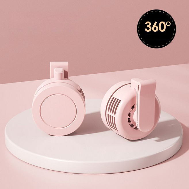 강아지선풍기 산책용 휴대용 반려견, 핑크