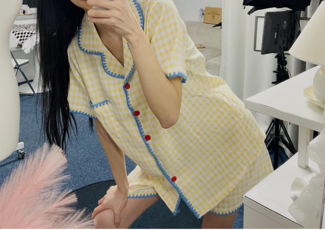 여름 잠옷 반팔 반바지 세트