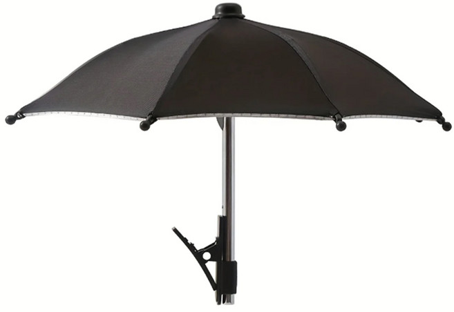 킹콩 오토바이 자동차 네비게이션 핸드폰 햇빛가리개 높이조절 클립 탈부착, 1개, 블랙