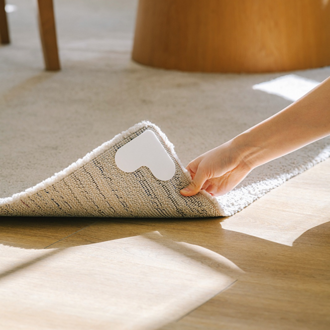 미끄럼방지 러그 카페트 재사용 논슬립 패드 5개입, 화이트, 5개