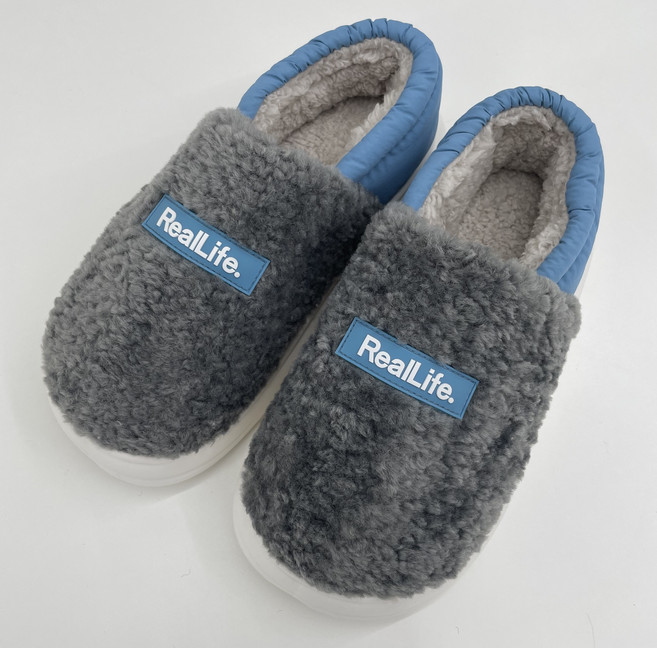 콘티A 뽀글이 양털슬리퍼 패딩슬리퍼 방한 사무실 겨울 슬리퍼 남성용