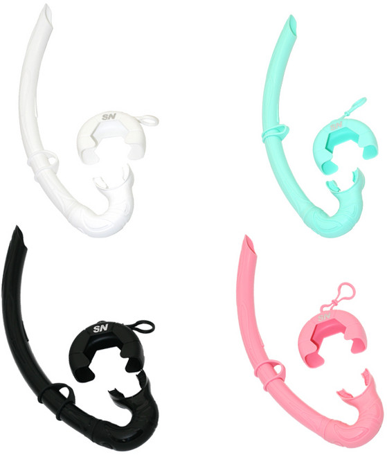 슈나이더 롤업 스노클 + 케이스 콤팩트사이즈 세트 SN1-XC01, 민트