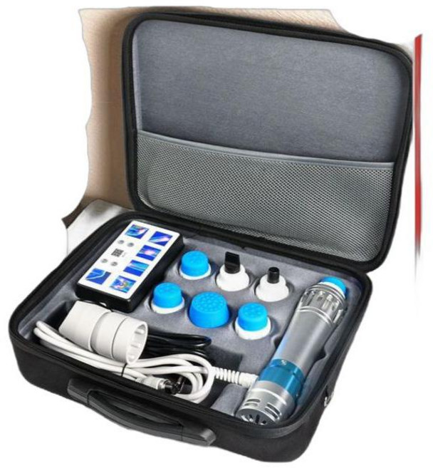 체외충격파 마사지 V100 체외 근육 이완 안마기 치료기 기계 전기 전신 집중형 어깨 휴대용 통증 무선, 화이트 Q60 공압 업그레이드 8Pa 마사지기, 1개