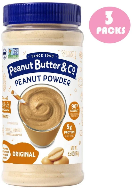 피넛버터앤코 오리지널 피넛 프로틴 파우더 비건, 184g, 3개 - 쿠팡