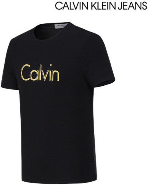 [CalvinKlein]캘빈클라인 로고 티셔츠 블랙 남성용