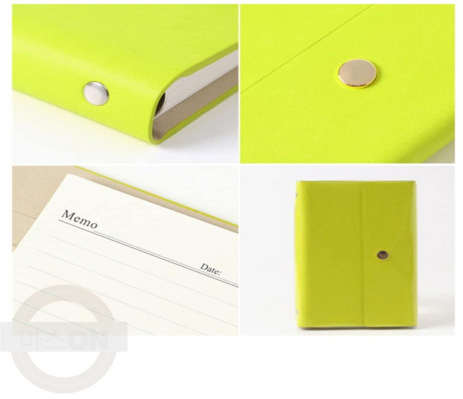 마스온 직장인 간단메모 다이어리 노트 A6 라임