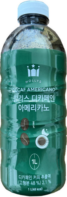 할리스 디카페인 아메리카노, 1L, 6개