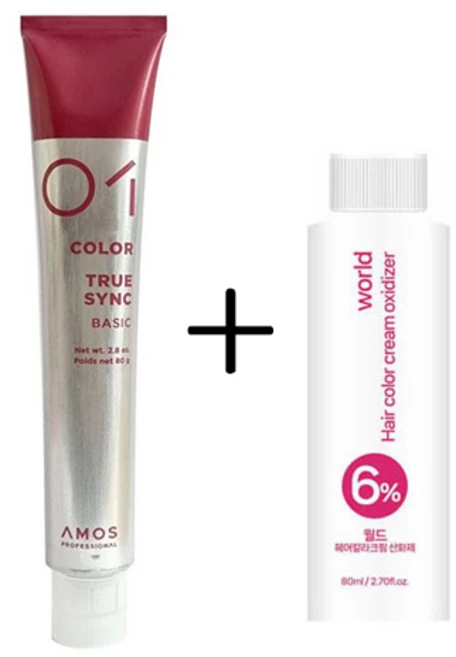 아모스염색약 칼라제닉 트루싱크 80ml + 산화제, 7.04 (+산화제), 1개 - 쿠팡