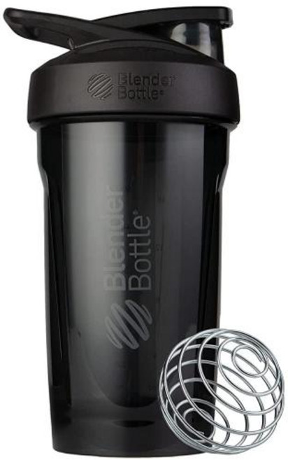 블랜더보틀 BlenderBottle 스트라다 트라이탄 쉐이커 병 스포츠 보틀 710ml 블랙, 1)Black