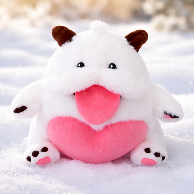 [공식정품] 리그 오브 레전드 롤 포로 시팅 인형 30cm / 선물 게임 굿즈 캐릭터 생일 애착 안고자는 크리스마스 게이밍 어린이날, 1개