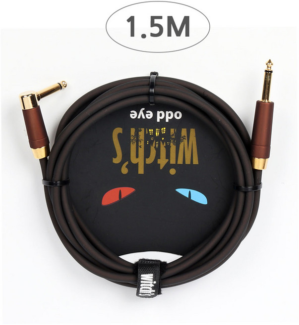 Witchs 악기용 케이블 1.5m SL OD-150L BK, 단품, 1개