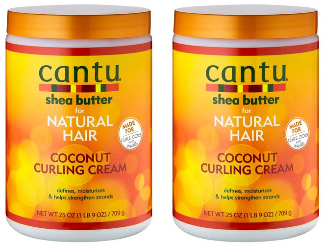 칸투 내추럴 헤어 코코넛 컬링 크림, 2개, 709g