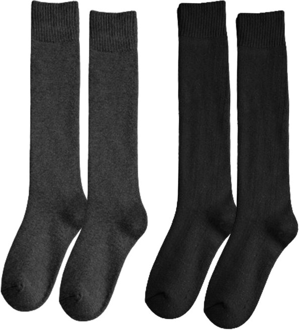 캐보트 가을겨울 기모 반스타킹 양말 따듯한 무릎양말 베이직 니삭스 여성 여아 초등 성인