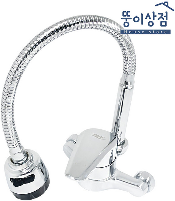 국산 싱크대수전 주방수전 씽크대 싱크 벽붙이 코브라, 1세트