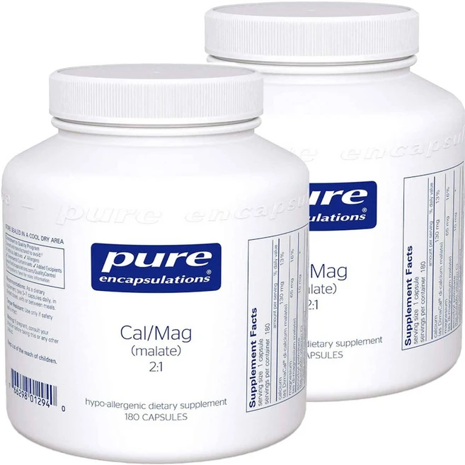 퓨어인캡슐레이션 Cal/Mag 2:1 캡슐, 2개, 180정 - 쿠팡