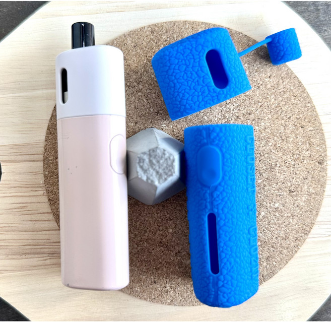 레더크레프트 아보카도베이비 전용 실리콘케이스 위생캡덮개 포함, 1개, 블루