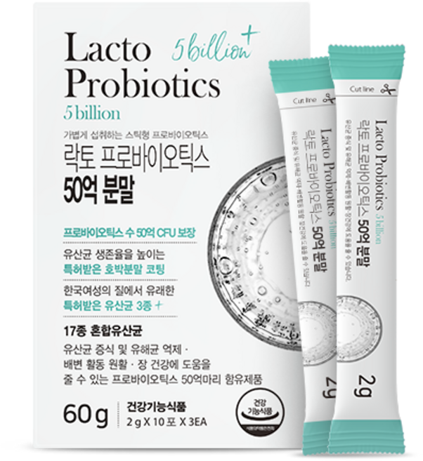 뉴트라라이프 락토 프로바이오틱스 50억 분말, 1개, 30회분
