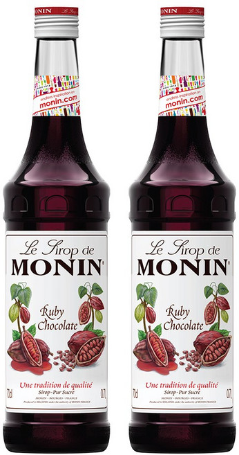 모닌 루비 초콜렛 향 시럽 700ml 2개세트