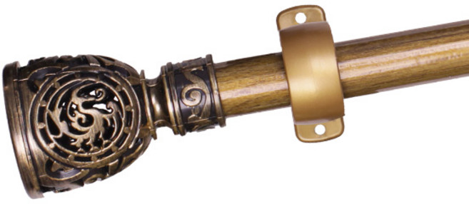 한국레일갤럭시 25mm 로얄 커튼봉 커텐봉, 황동