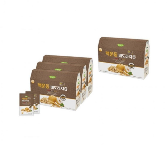 초록한입 맥문동 배도라지즙, 1박스, 80ml 21포, 1.68L