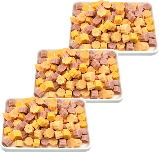 국내제작 연어 단호박 고구마로 만든 영양식 킁킁이 노즈워크 훈련용 강아지수제간식, 3개, 100g