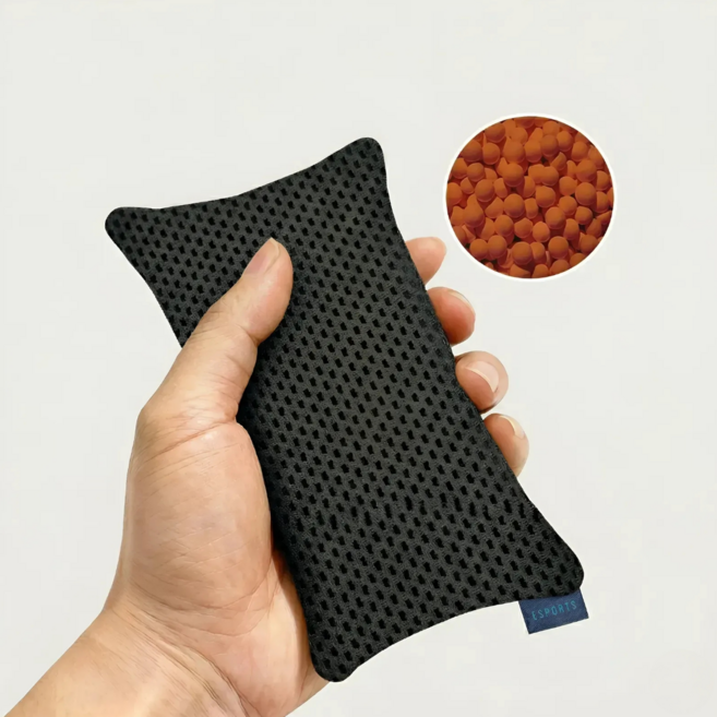 MEWPOP 다한증 쿠션 게이밍 손땀 방지 땀흡수패드, 1개, 블랙