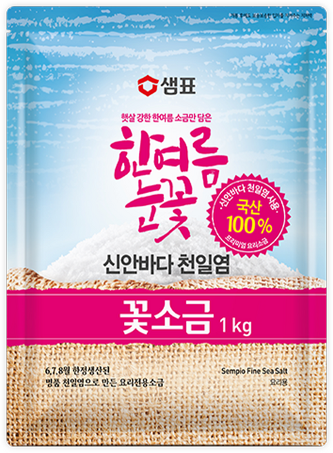 샘표 한여름눈꽃 꽃소금, 1kg, 1개