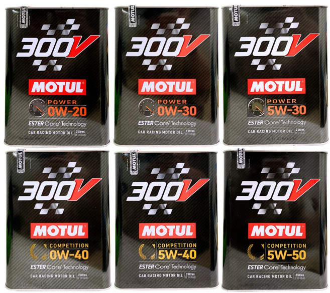 【油頭先生】MOTUL 300V ESTER CORE 全合成酯類機油 引擎保護、提升性能, 1個, 0W-30, 2L