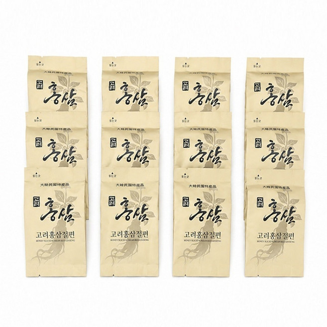 (3318) 일상 실속형 고려홍삼절편 발효 6년근 홍삼농축액 함유, 12개, 1회분
