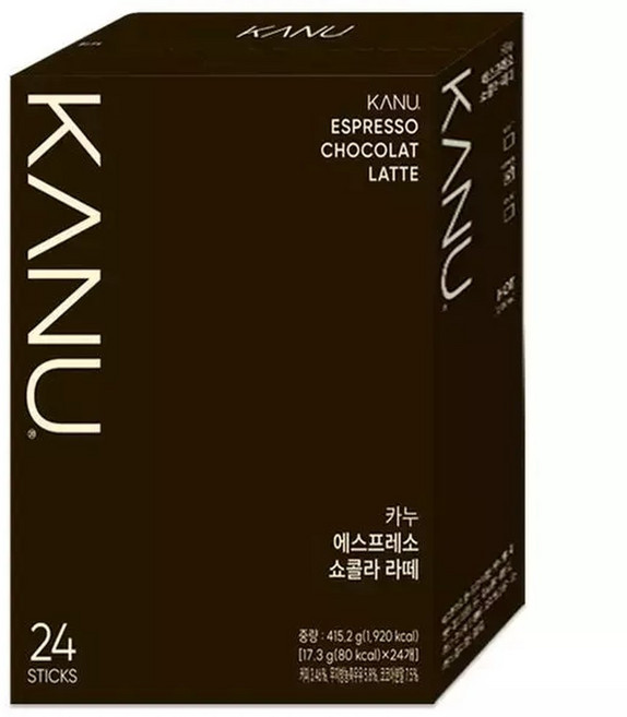카누 에스프레소 쇼콜라라떼 24T35779005, 17.3g, 1개, 24개입