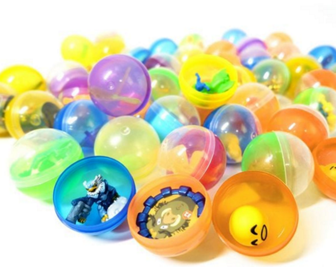 뽑기 빈 캡슐 추첨 통 둥근 행사 투명, 상품선택, 4-뽑기통65mm-랜덤15p, 1개