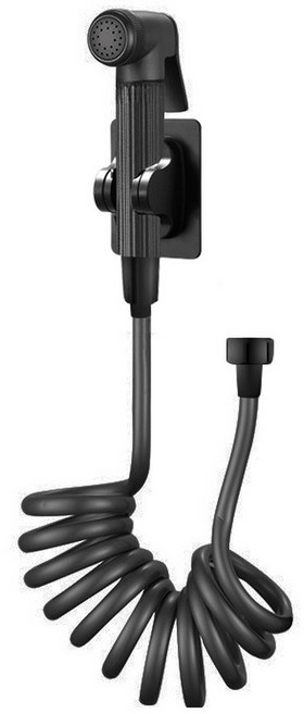 Blueming 개인 화장실 비데 부품 Duvha 청소 호스 핸들 분무기 제트 Wc 점액 성인용 위생 샤워 시트 욕조 바디, G1/2, Black B