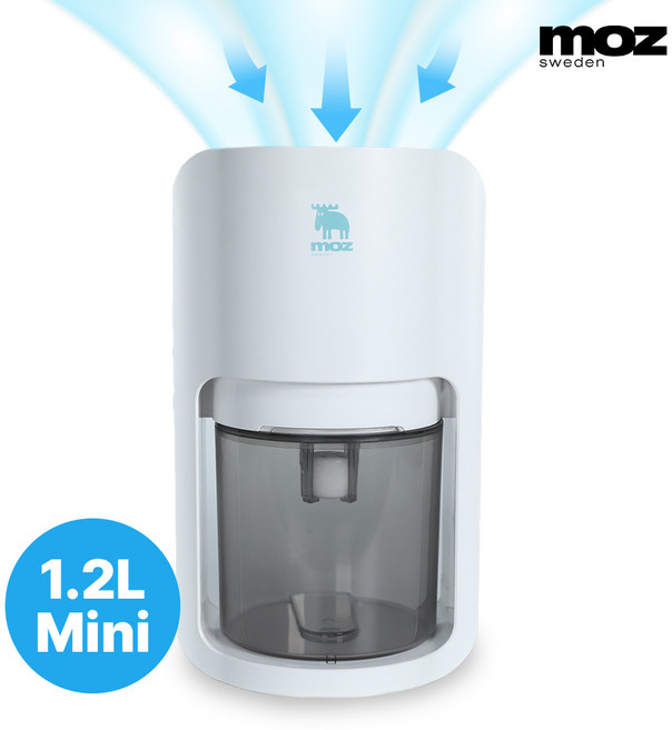 모즈스웨덴 1200ml 미니 제습기 소형 무드등 드레스룸 원룸형, MDH-1200ML