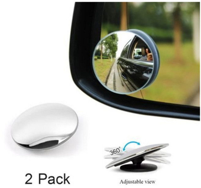 사이드 미러 백미러 보조 볼록 거울 자동차 포터2 차량 봉고3, 원형(2개입), 1개