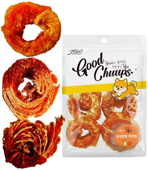 굿츕스 도너츠 링 호박링, 180g, 1개, 치킨 링