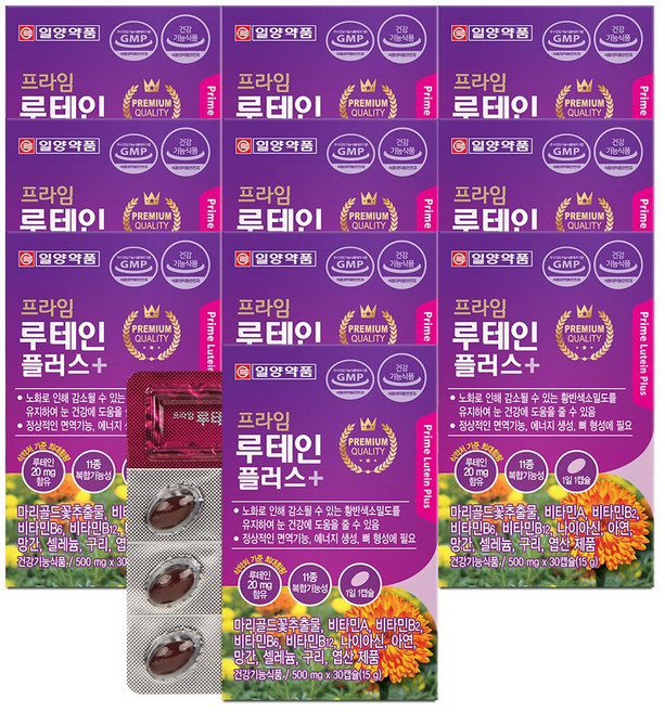 루테인, 30정, 10개