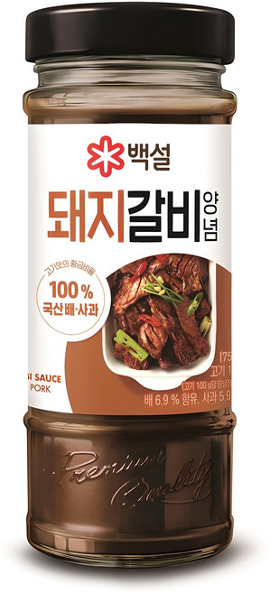 백설 돼지갈비양념, 500g, 1개
