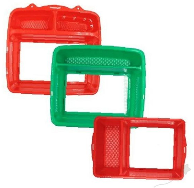 투명 손잡이 사각 채집 관찰 용기 물고기 곤충 수생생물 야외 자연학습 어린이, 1개, 국산 다슬기수경(컬러랜덤 소형)