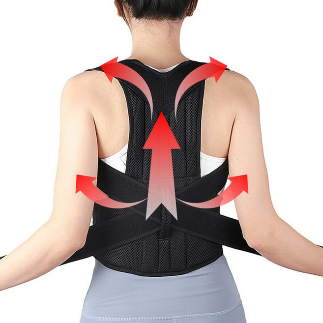 주니르 3세대 바른자세 교정밴드 라운드 숄더 교정기, 1개